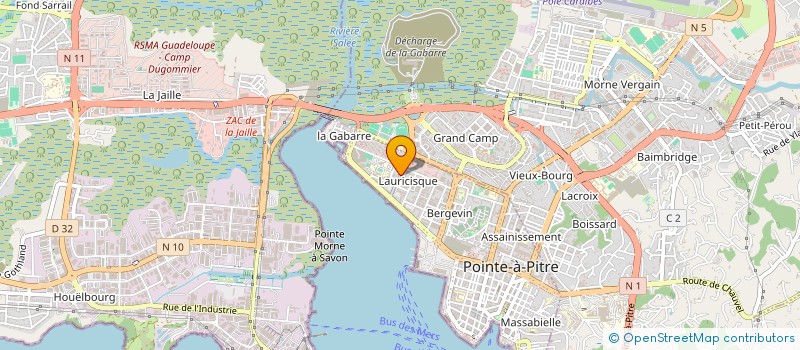 localisation de l'entreprise COM AND CONSULT à POINTE-A-PITRE