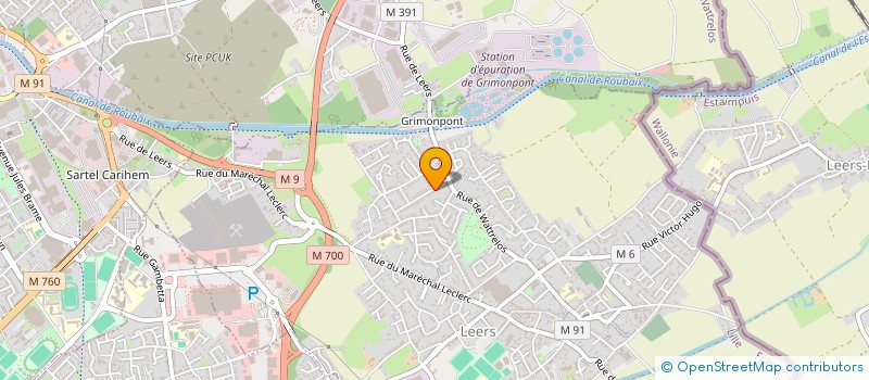 localisation de l'entreprise COM AND YOU à LEERS