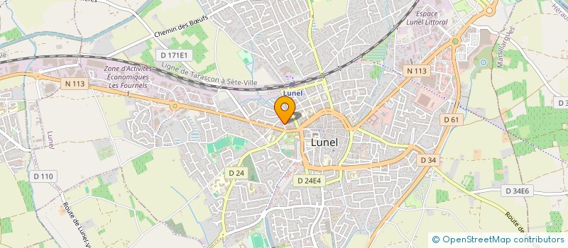 localisation de l'entreprise COM ANIM.GEST.FOYER MUNICIPAL RETRAITES à LUNEL