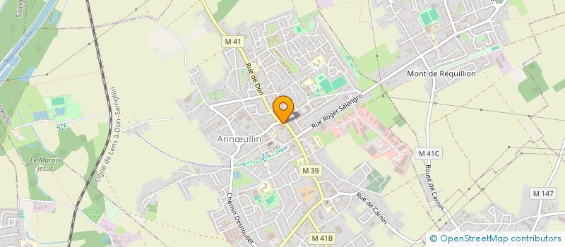 localisation de l'entreprise COM ANNOEULLINOIS AIDE AINES  ANNULLIN