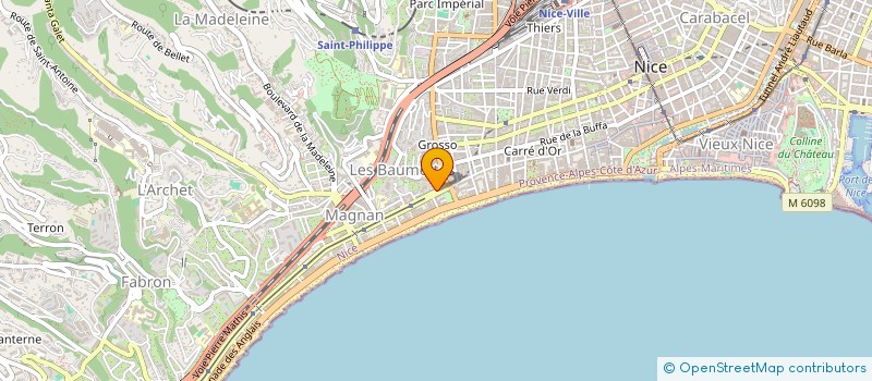localisation de l'entreprise COM ART RECORD à NICE