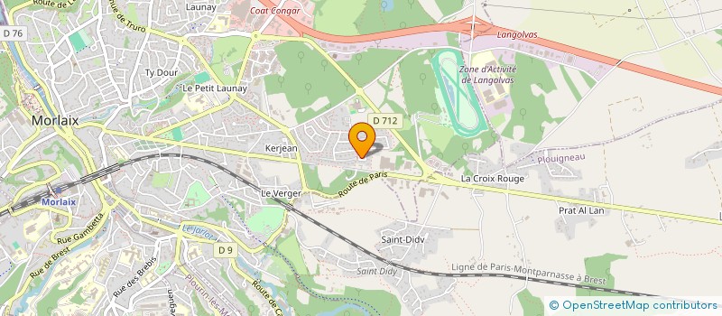 localisation de l'entreprise COM'ARTIST à MORLAIX