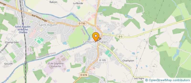 localisation de l'entreprise COM ASSOC SAINT MICHEL ECLUSE ET LEPARON  LA ROCHE-CHALAIS