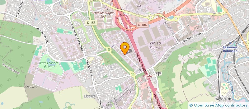 localisation de l'entreprise @COM.AUDIT-ILE DE FRANCE  LISSES