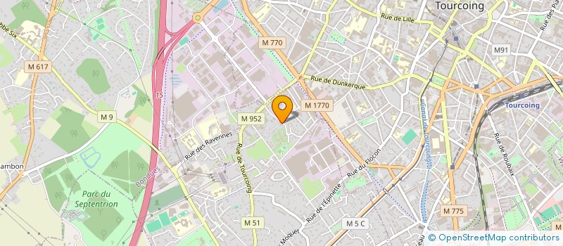 localisation de l'entreprise COM'AUTO à MOUVAUX