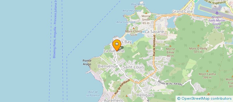localisation de l'entreprise COM BACK à SAINT MARTIN
