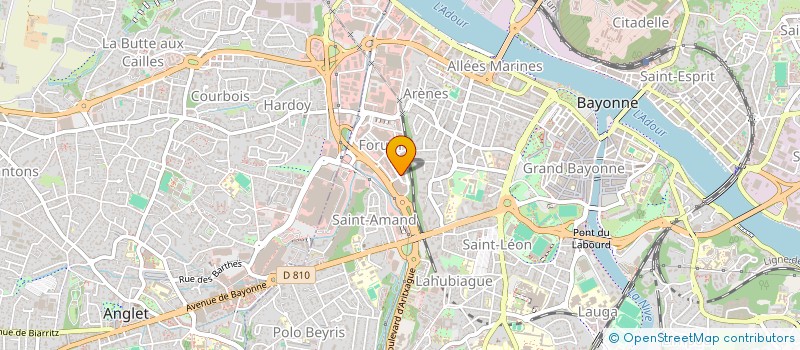 localisation de l'entreprise @COM.BAYONNE  BAYONNE