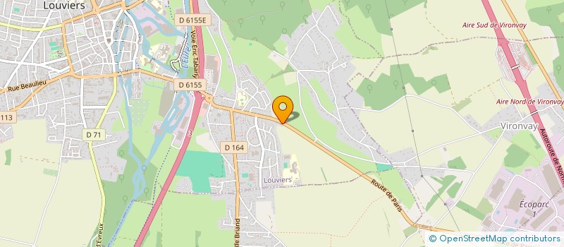 localisation de l'entreprise COM BTP à LOUVIERS