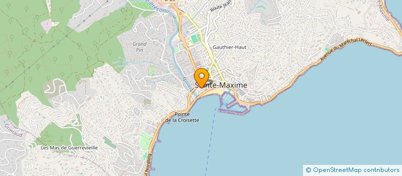 localisation de l'entreprise COM CENTENAIRE SAPEURS POMPIERS STE MAXI à SAINTE-MAXIME