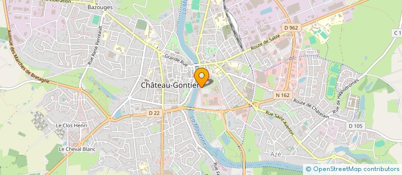 localisation de l'entreprise COM'CHHA CENTRE HOSPITALIER DU HAUT ANJOU CHATEAU-GONTIER SEGRE à CHATEAU-GONTIER-SUR-MAYENNE
