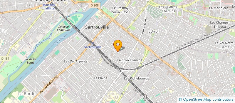 localisation de l'entreprise COM'CIEL à SARTROUVILLE