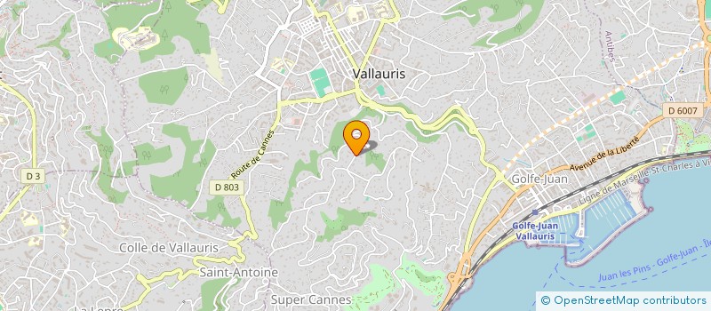 localisation de l'entreprise COM&CO CANNESBYNATH à VALLAURIS