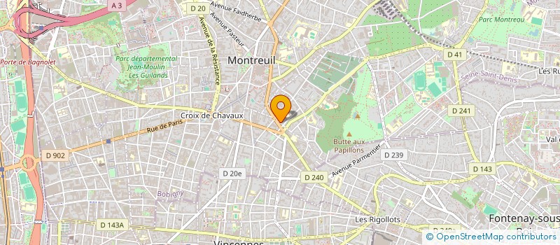 localisation de l'entreprise COM&COM à MONTREUIL
