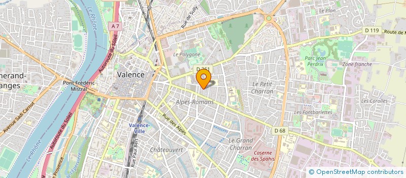 localisation de l'entreprise COM'CONSEIL  VALENCE