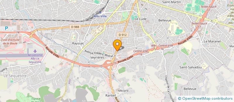 localisation de l'entreprise COM'COPAINS à ALBI