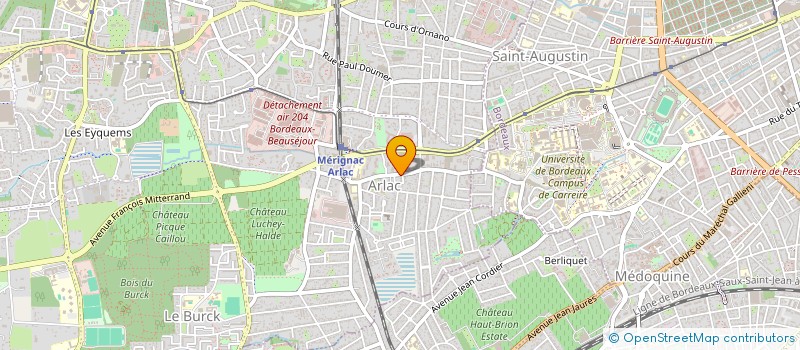 localisation de l'entreprise COM CORPORATION  MERIGNAC