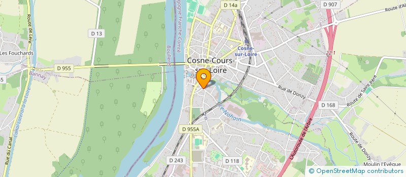 localisation de l'entreprise COM COSNE PUBLICITE  COSNE-COURS-SUR-LOIRE