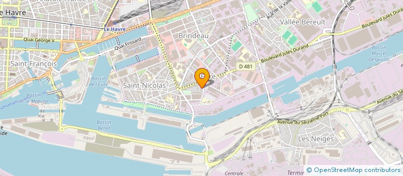 localisation de l'entreprise COM COURTOIS MULHOUSE CHANZY  LE HAVRE