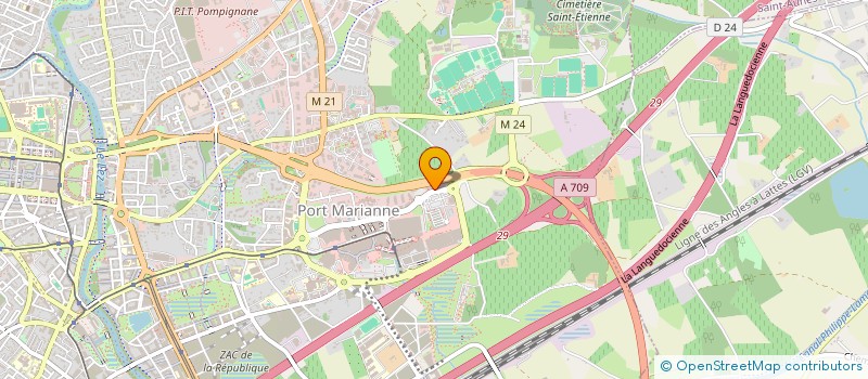 localisation de l'entreprise COM CYCLISTE LANGUED ROUSSILL à MONTPELLIER