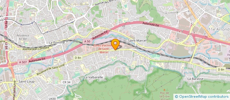 localisation de l'entreprise COM D'ENTR DE LA SMF  MARSEILLE