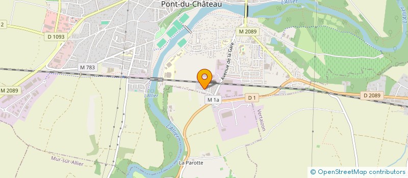 localisation de l'entreprise COM D'OEUV SOCIALES DU BOIS DE L'AUMONE  PONT-DU-CHATEAU