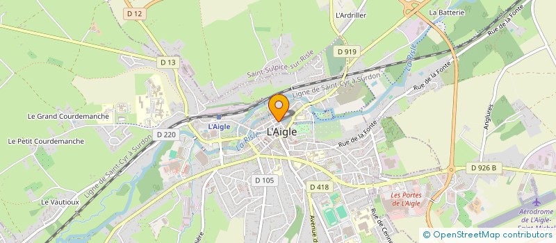 localisation de l'entreprise COM.DE LA PUB à L'AIGLE