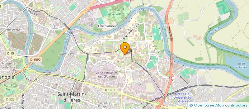 localisation de l'entreprise COM DE PATRONAGE ETUD ETRANGER  SAINT MARTIN D'HERES