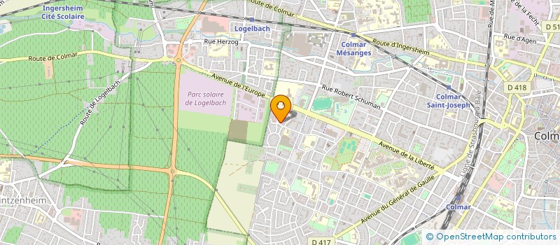 localisation de l'entreprise COM DEP 68 ROLLER SKATING  COLMAR