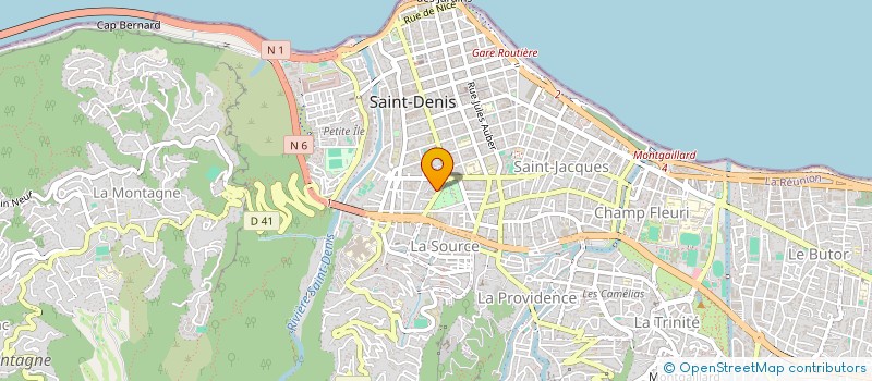localisation de l'entreprise COM DEP AIDE VICTIME SINISTRE CALAMITE R à SAINT-DENIS