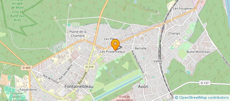 localisation de l'entreprise COM DEP AIKIDO AIKIBUDO ET AFFINITAIRES  FONTAINEBLEAU
