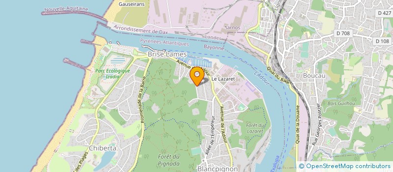 localisation de l'entreprise COM. DEP. DES P.A FED FR. PECHEURS EN MER  ANGLET