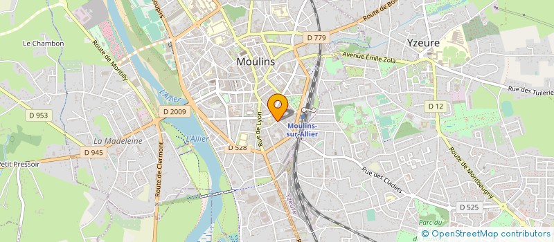 localisation de l'entreprise COM DEP LIAISON SERV SOCIAUX à MOULINS