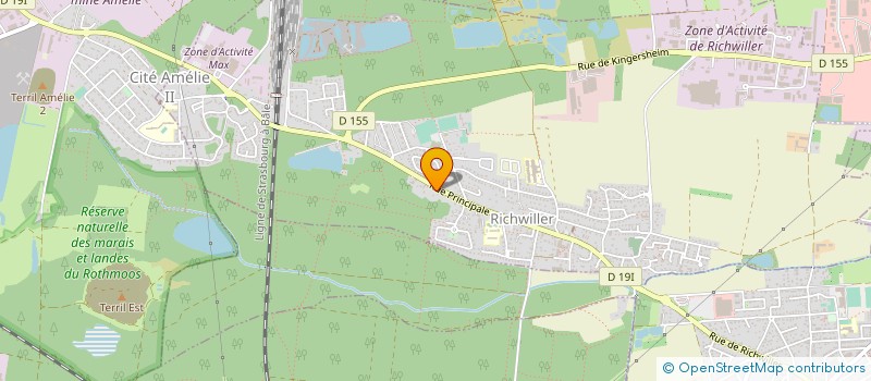 localisation de l'entreprise COM DEP MEDAILLES JEUN ET SPORTS HT RHIN  RICHWILLER