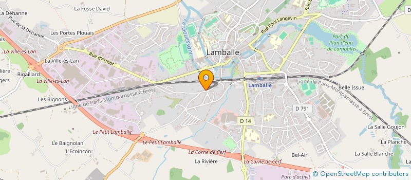 localisation de l'entreprise COM DEP MONTAGNE ESCALADE COTES D'ARMOR à LAMBALLE-ARMOR