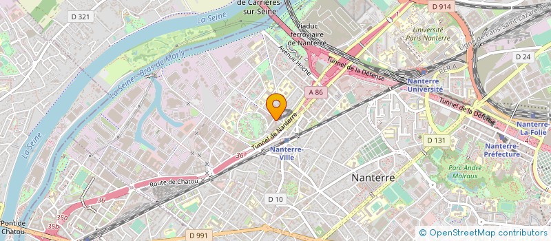 localisation de l'entreprise COM DEP OLYMP SPORT HTS SEINE  NANTERRE