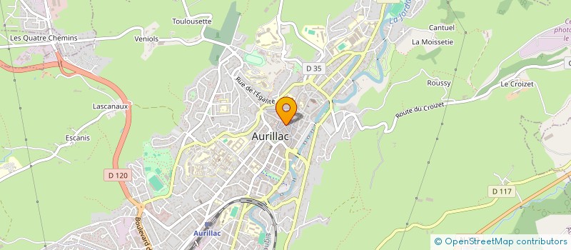 localisation de l'entreprise COM DEP PRESTAT SOCIALES AGRIC à AURILLAC