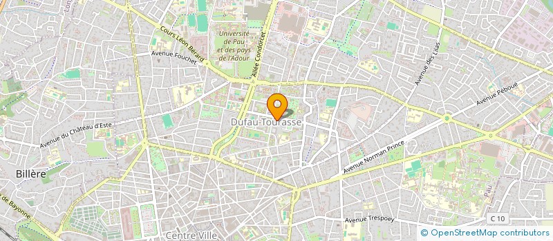 localisation de l'entreprise COM DEP ROLLER SKATING PYR ATLANTIQUES à PAU