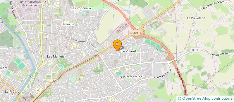 localisation de l'entreprise COM DEP SARTHE FOOT AMERICAIN FLAF FOOT  LE MANS