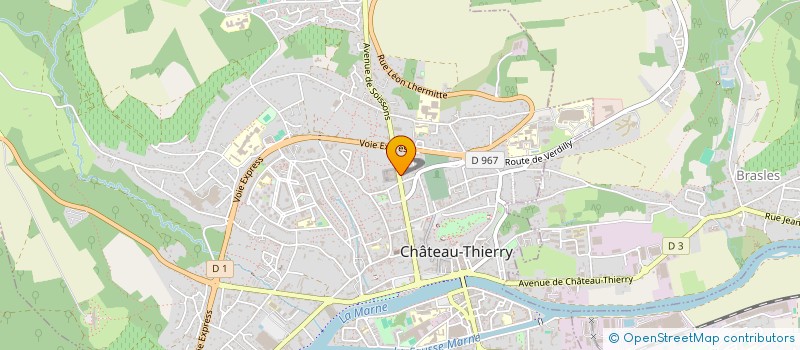 localisation de l'entreprise COM DEP SECOURISTES FR CROIX BLANCHE AIS  CHATEAU-THIERRY