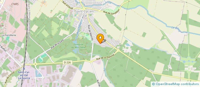 localisation de l'entreprise COM DEP SPORTIF DE VOL A VOILE DU LOIRET à SAINT-CYR-EN-VAL
