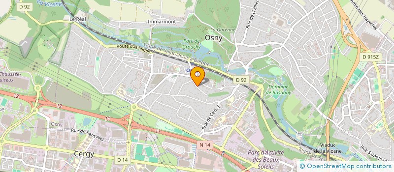 localisation de l'entreprise COM DEPAR VAL OISE THEAT ANIMA  OSNY