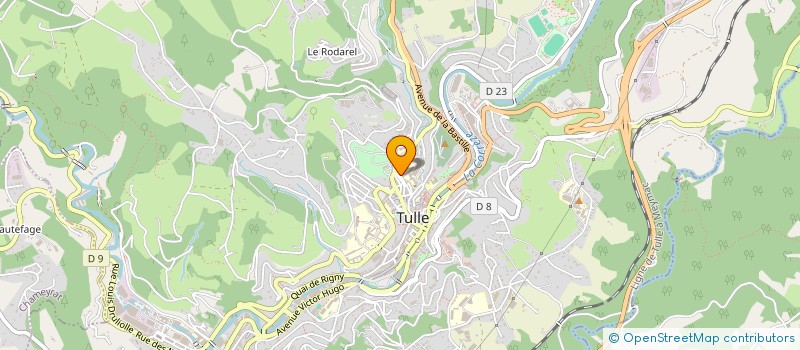 localisation de l'entreprise COM DEPART CONTRE MALADIES RESPIR ET TUB à TULLE