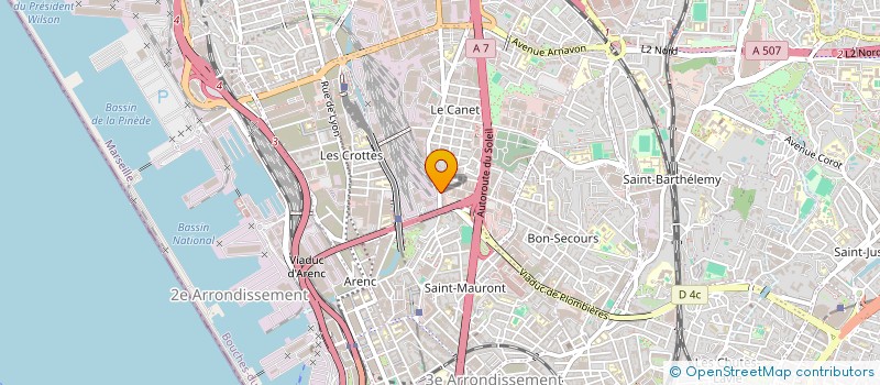 localisation de l'entreprise COM DEPART FEDERAT SPORT POLICE FRANC 13  MARSEILLE