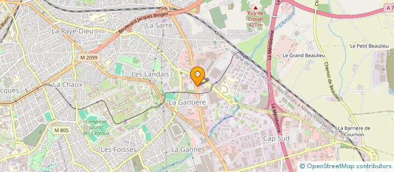 localisation de l'entreprise COM DEPART SPORTS GLACE PUY DE DOME  CLERMONT-FERRAND