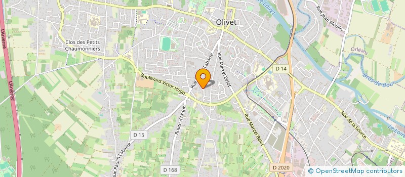localisation de l'entreprise COM DEPT LOIRET FF CYCLOTOURISME à OLIVET
