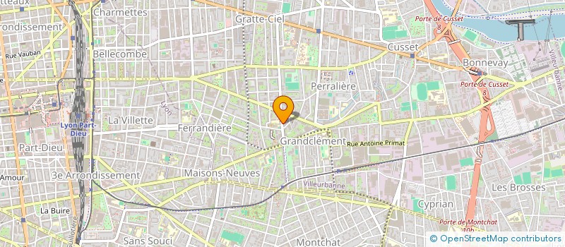 localisation de l'entreprise COM DEPT POUR ENTRAIN PHYSIQUE DS MONDE MODERNE SPORTS POUR TOUS  VILLEURBANNE