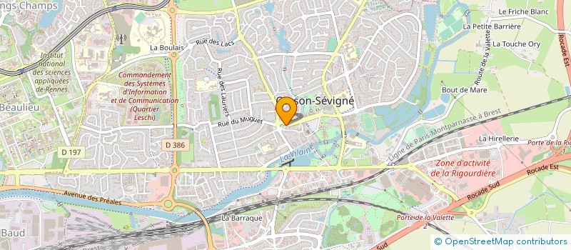 localisation de l'entreprise COM'DIMENSIONS à CESSON-SEVIGNE