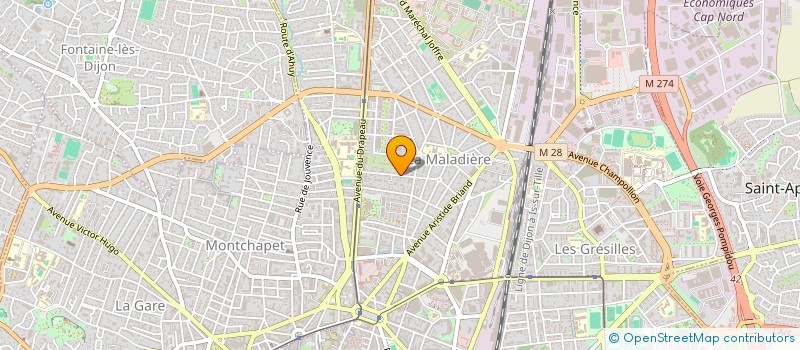 localisation de l'entreprise COM E-CLAIRE  DIJON