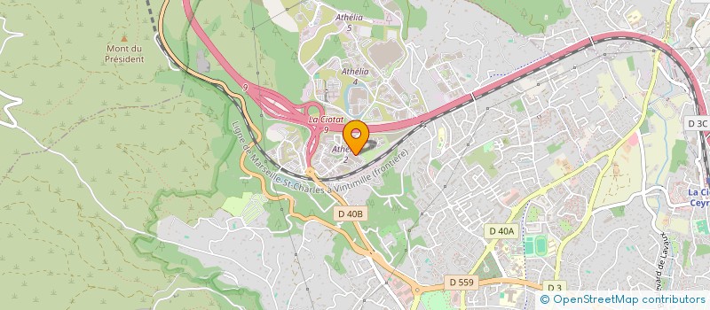 localisation de l'entreprise COM'ECO SA à LA CIOTAT