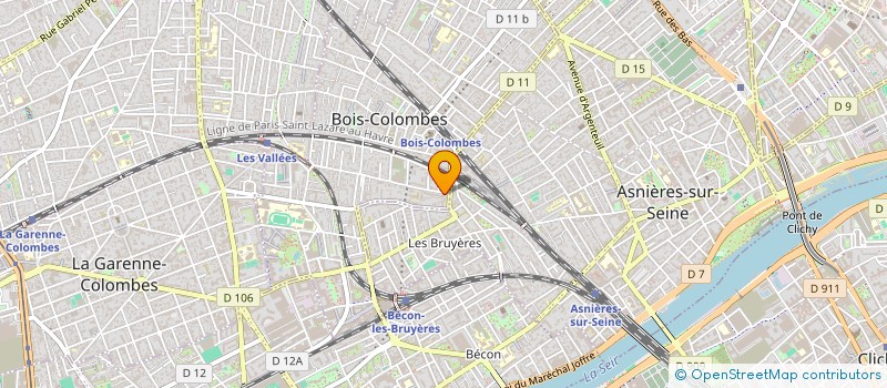 localisation de l'entreprise COM EFFICIENCE à BOIS-COLOMBES